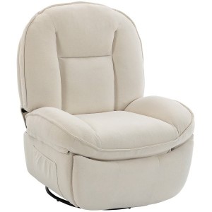 Atpalaiduojantis fotelis reglaineris (kreminės spalvos)